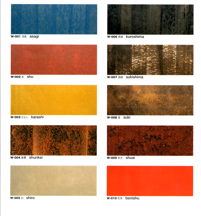 Urushi-Coated Japanese Wallpaper