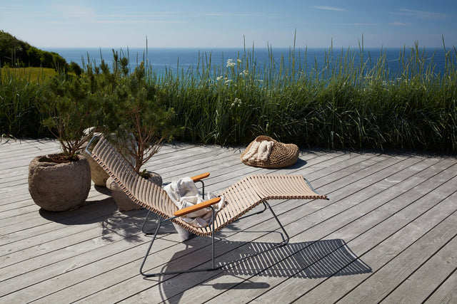 Click Sunlounger with Armrest