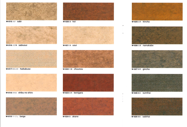 Kaki-Shibu coated Japanese Wallpaper
