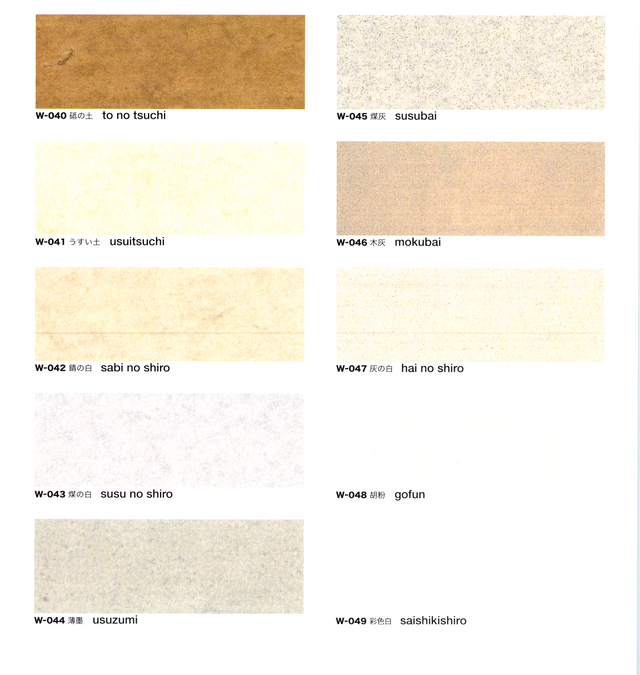 Nikawa Pigment Coloured Japanese Wallpaper