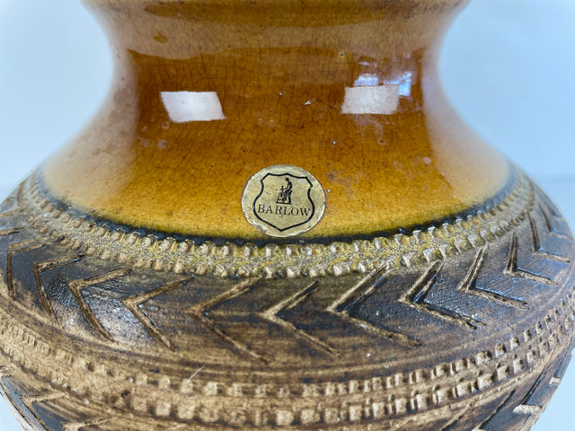 Dumler and Breiden Terra Series Vase Model No. 187-15  Sgraffito