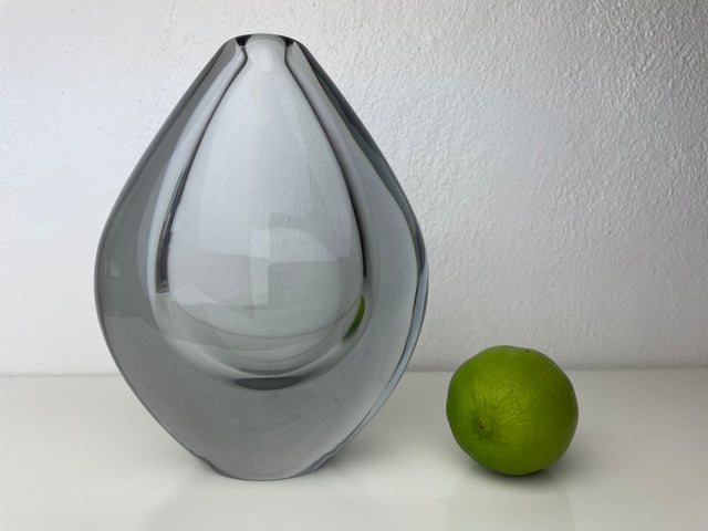 Orrefors large Lucid Drop Glass Vase by Sven Palmqvist