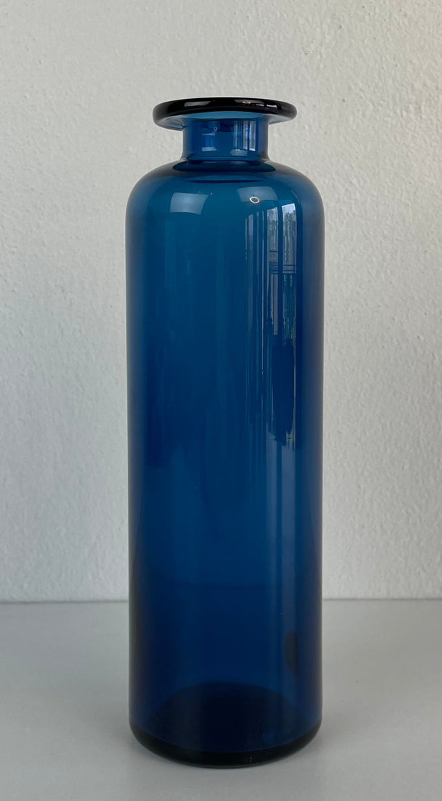 Holmegaard Blue Glass Vase