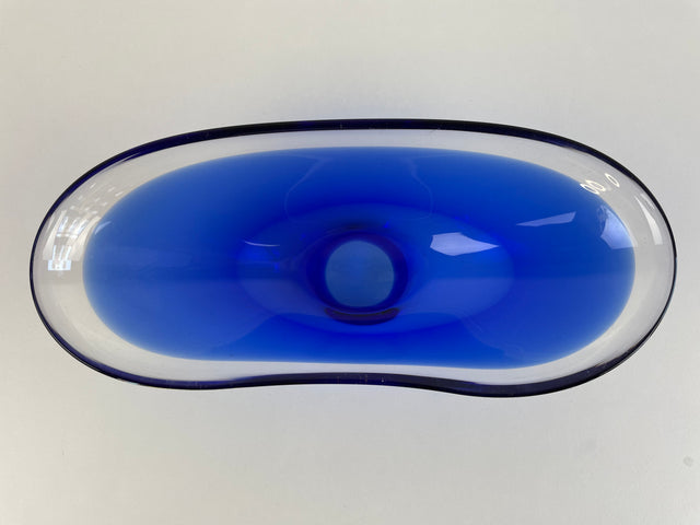 Hand-blown Art Glass bowl - Murano, Sommerso glass